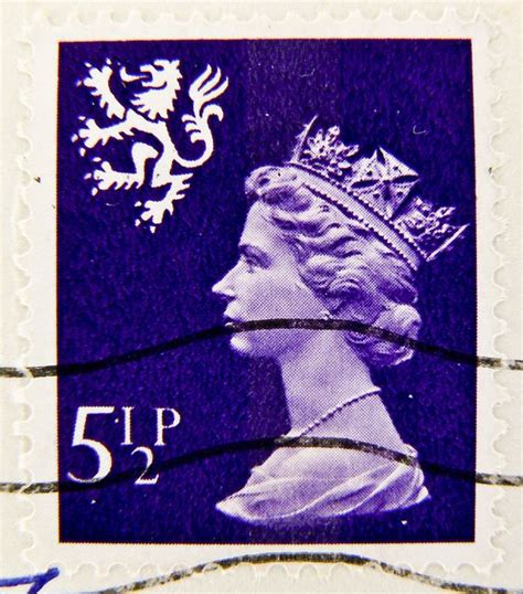 Beautiful Stamp Gb Scotland 5 12 P 55p Pence Postage Briefmarke Uk