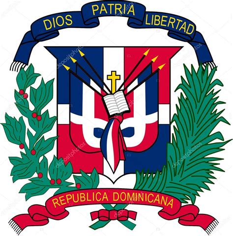 Brasão De Armas Da República Dominicana — Fotografia De Stock 81267638