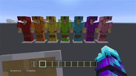 How To Make Rainbow Armor In Minecraft Easy Youtube
