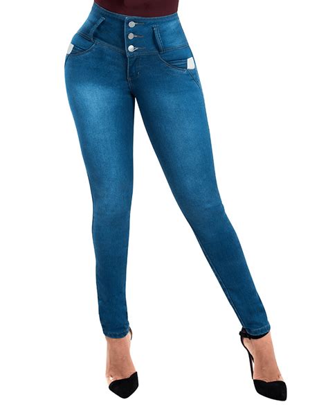 Fiorella Butt Lifter Skinny Women Jeans High Rise Waist Levanta Cola C