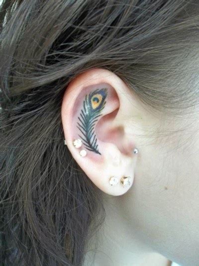 10 Best Inner Ear Tattoo Designs Pretty Designs