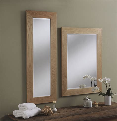 Solid Oak Framed Wall Mirror 7 Sizes Soraya Interiors Uk