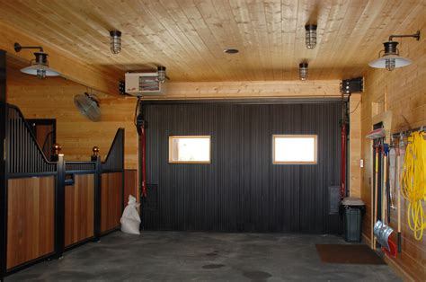 Black Corrugated Metal On The Inside Of The Garage Door Amps Up The