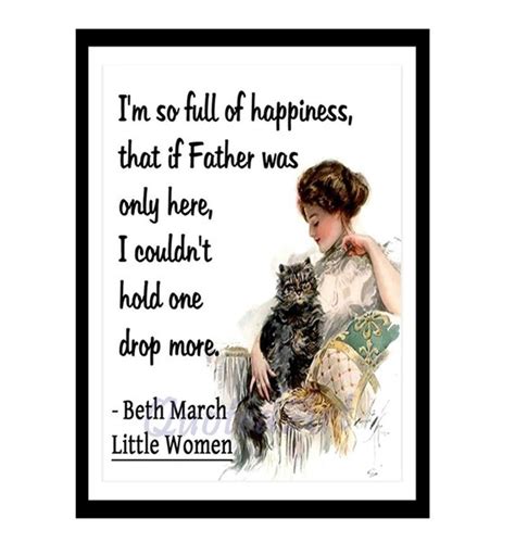 Beth March Little Women Quoted Art Print