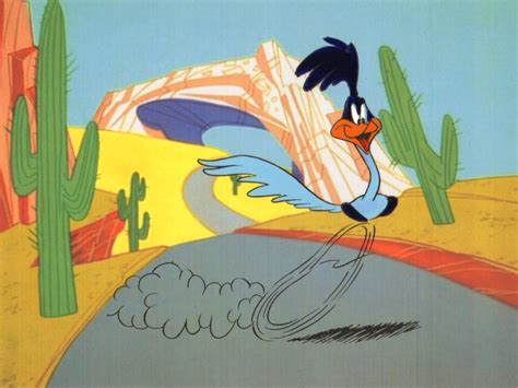 Hand Painted Road Runner Coyote Cel Road Runner Wile E Coyote