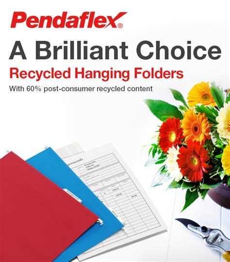 Clearvue, spine vue, showfile, onestep and holdit! EarthWise® by Pendaflex® 100% Recycled File Folders ...