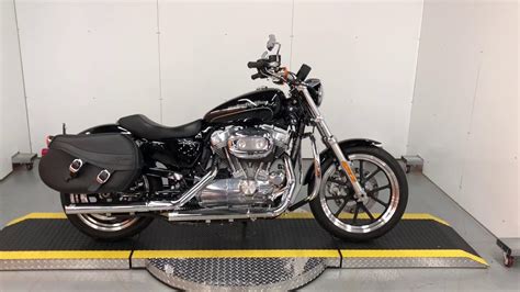 Sometimes you just can't wait to get gas so you can get off for a few minutes; 2016 Harley Davidson Sportster 883 Low For Sale - YouTube