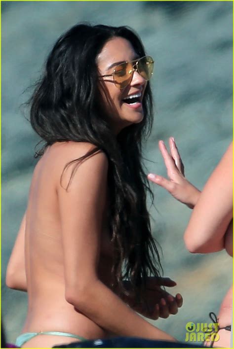 Shay Mitchell Goes Topless At The Beach In Greece Photo