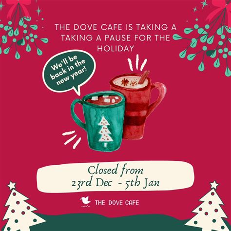 The Dove Café 🕊️ Nesting For The Holidays 🎄 The Dove