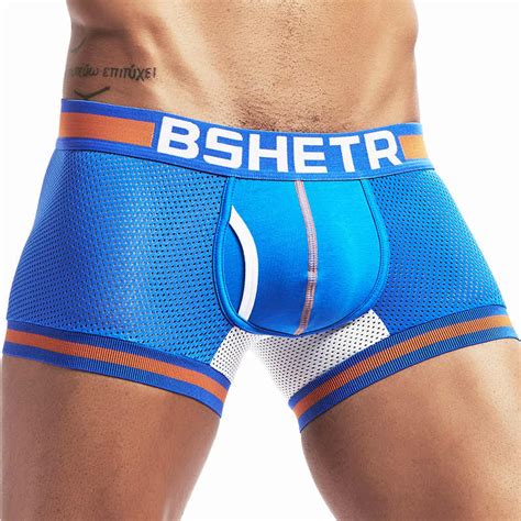 Men Underwear 15 Styles Bshetr Brand Boxers Shorts Mesh Breathable