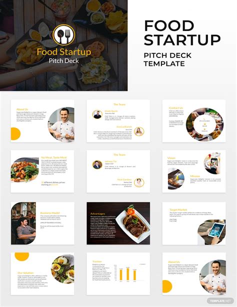 Food Startup Pitch Deck Template Download In Powerpoint Apple
