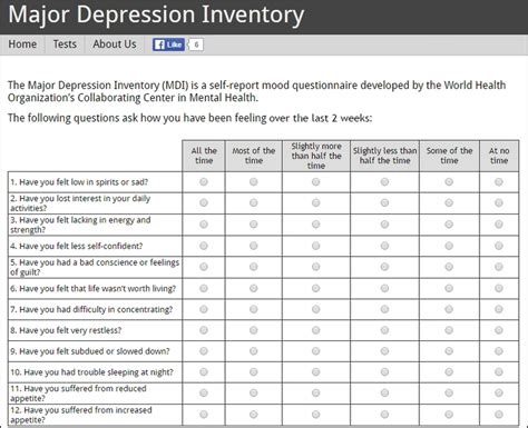 Depression Test