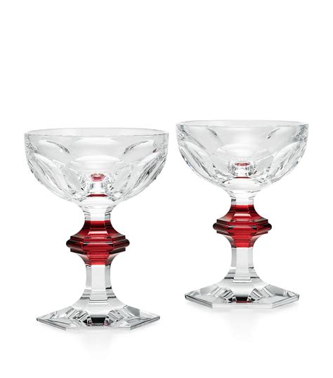 Baccarat Set Of 2 Crystal Harcourt 1841 Coupe Glasses 170ml Harrods Uk
