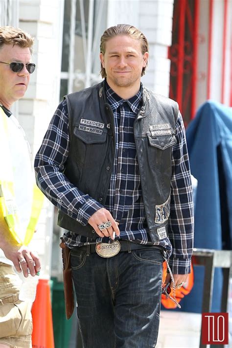 Charlie Hunnam On The Set Of Sons Of Anarchy Tom Lorenzo