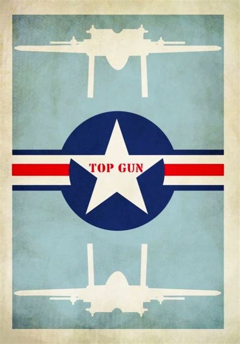 Top Gun Movie Poster More Top Gun Movie Poster Illustration Avion Top