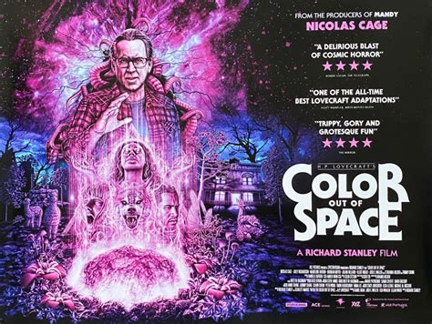 Original Color Out Of Space Movie Poster Nicolas Cage Hp Lovecraft