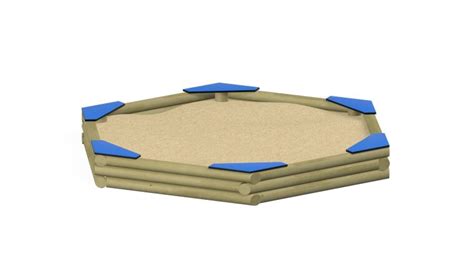 Hexagonal Sandbox With Seats Novum4kids