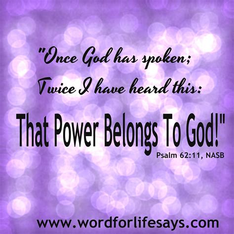 Prayer Pointers Psalm All Power Belongs To God