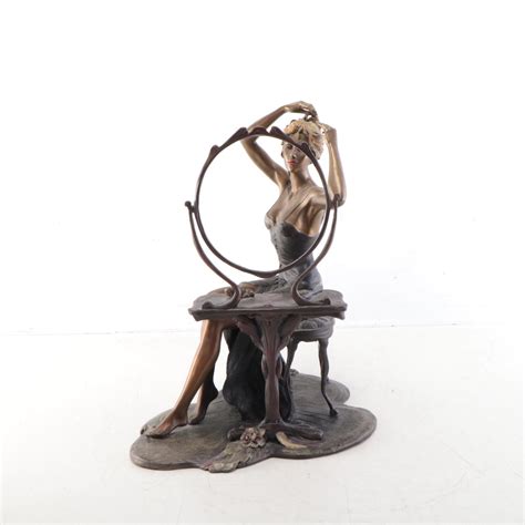 Isaac Maimon Bronze Sculpture Lily 1996 Ebth