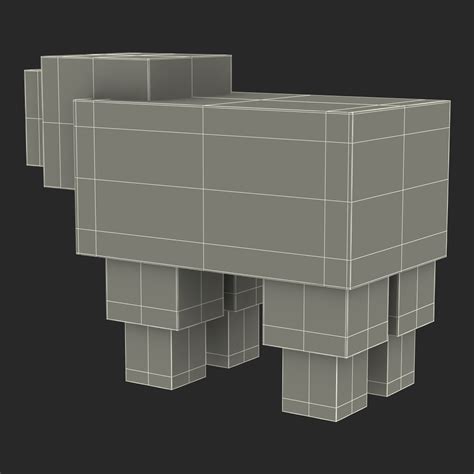 Minecraft Sheep 3d Model 29 Gltf Obj Ma Max Upk Unitypackage