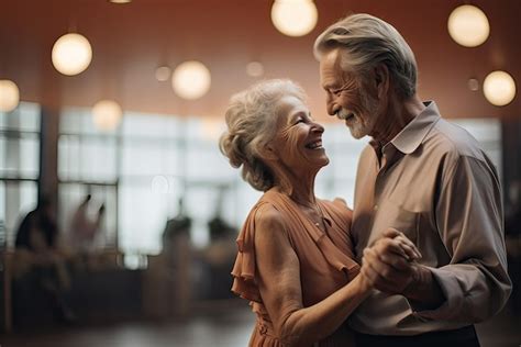 Premium Ai Image Older Couple Dancing In A Ballroom Together With