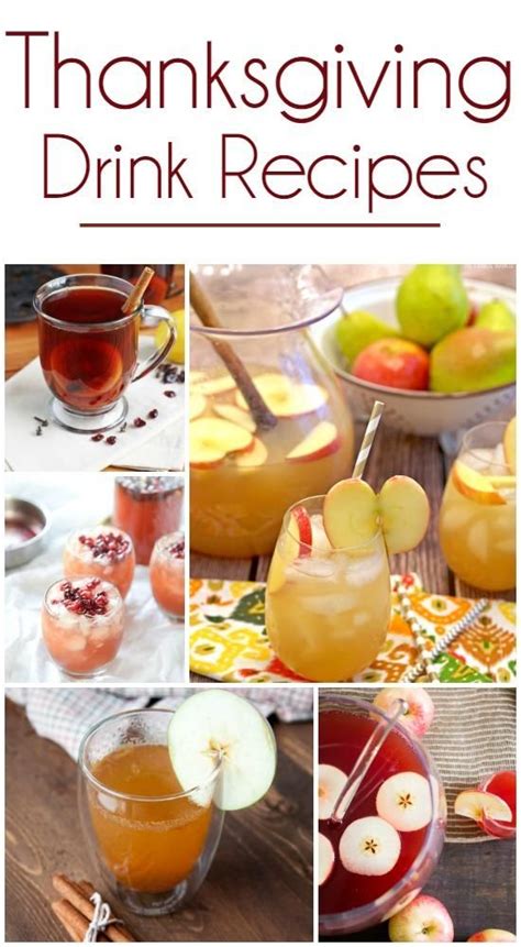 Happy thanksgiving with recipes and crafts for kids. Thanksgiving Drink Recipes! Kid Friendly & some of our ...