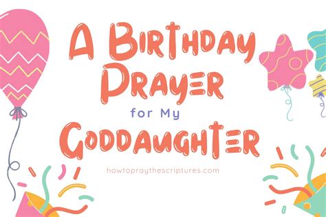 A Birthday Prayer For My Goddaughter
