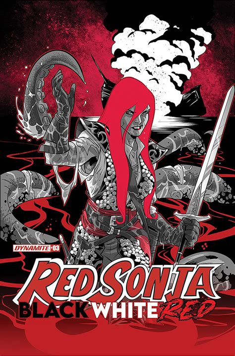 Red Sonja Black White Red 3 Izaakse Cover Fresh Comics