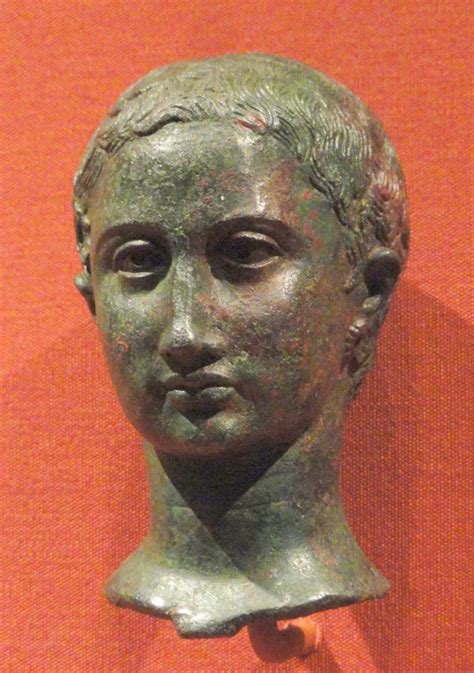 Lionofchaeroneaancient Roman Bronze Portrait Sculpture Of A Young Girl