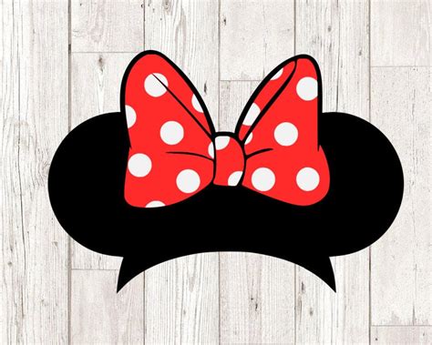 Minnie Mouse Svg Layered Minnie Ears Svg Minnie Mouse Etsy