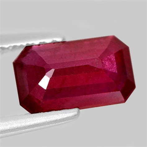 Ruby Purplish Red 142 Ct Certified Natural Unheated Octagon 498 X 8