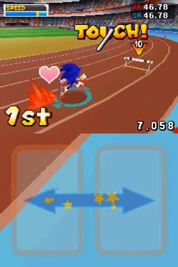 M Hurdles Mario Sonic At The Olympic Games For Nintendo Ds
