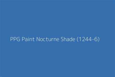 Ppg Paint Nocturne Shade 1244 6 Color Hex Code