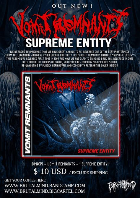 Supreme Entity再発盤cd Vomit Remnants公式ストア