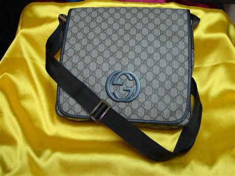 ®®abm original collection®® gucci sling bag condition 7/10 date/serial code: Designer labels made 'affordable': Gucci Male Sling Bag