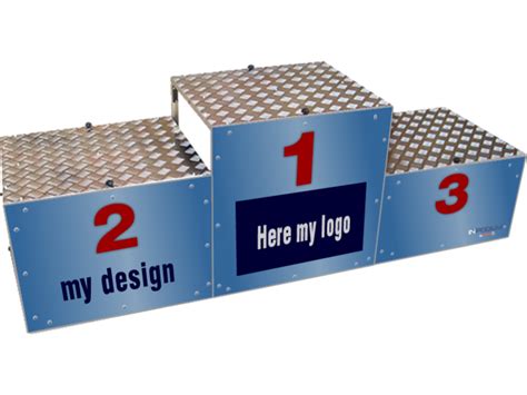 Winners stand or winners podium that can be folded in one 15 kgs pack for easy transportation. Custom Winners' Podium Design | Winnerpodium Online Store