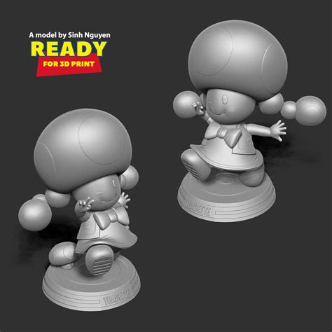 Toadette Super Mario Fanart 3d Model 3d Printable Cgtrader