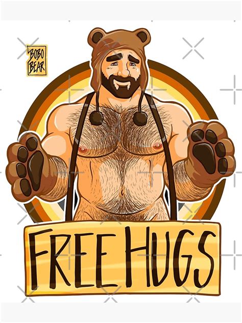 Adam Likes Hugs Bear Pride Poster For Sale By Bobobear Redbubble