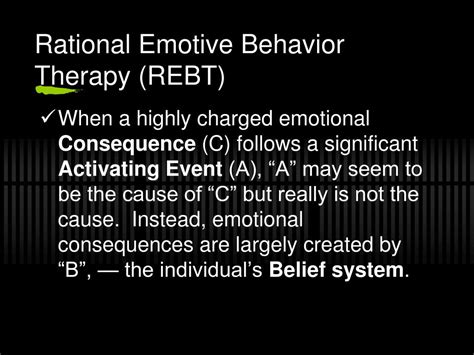 Ppt Albert Ellis Rational Emotive Behavior Therapy Powerpoint