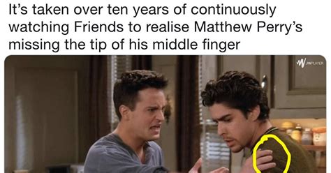 Til Matthew Perry Lost The Tip Of His Middle Finger As A Child Due To