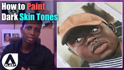 How To Paint Dark Skin Tones Youtube