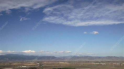 Mountain Wave Clouds Timelapse Stock Video Clip K0035065