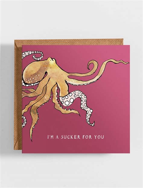 Love Sucker Greetings Card Katie Cardew Illustrations