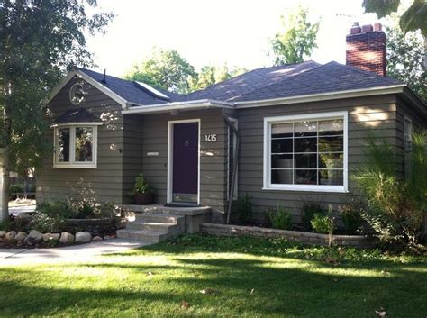 Dark colors push your house back. pictures of houses with purple shutters - Google Search ...