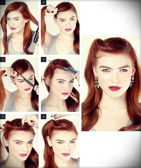 Old hollywood giant roller waves. DIY Hairstyles: 40 Tutorials to be done in a short ...