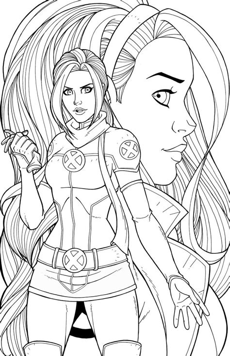 Make a coloring book with x men rogue for one click. Rogue - Commission | Superhero coloring, Marvel coloring ...