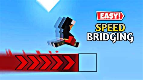 How To Easily Speed Bridge In Minecraft Bedrock Speed Bridging Youtube