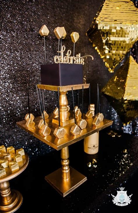 Little Big Company The Blog A Glistening Gold Geometric Luxe Party