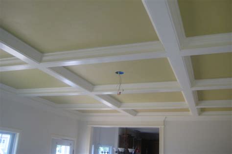 A coffered ceiling creates an illusion of deep indentations. The Coffered Ceiling in Architecture and Your Home