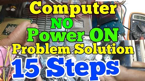 Diagnosing the problem and repairing. No Power On Computer !! how to fix won't turn pc problem ...